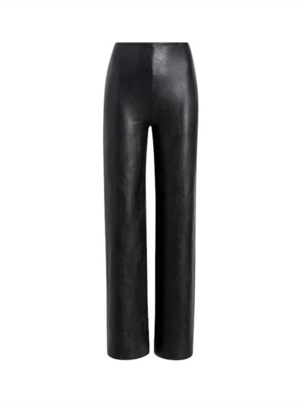 Commando Black Faux Leather High Rise Wide Leg Pants Womens Medium